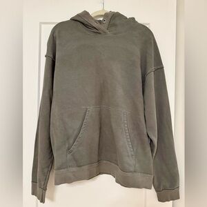 We The Free Free People Favorite Washed Hoodie in Green/Grey wash in Large